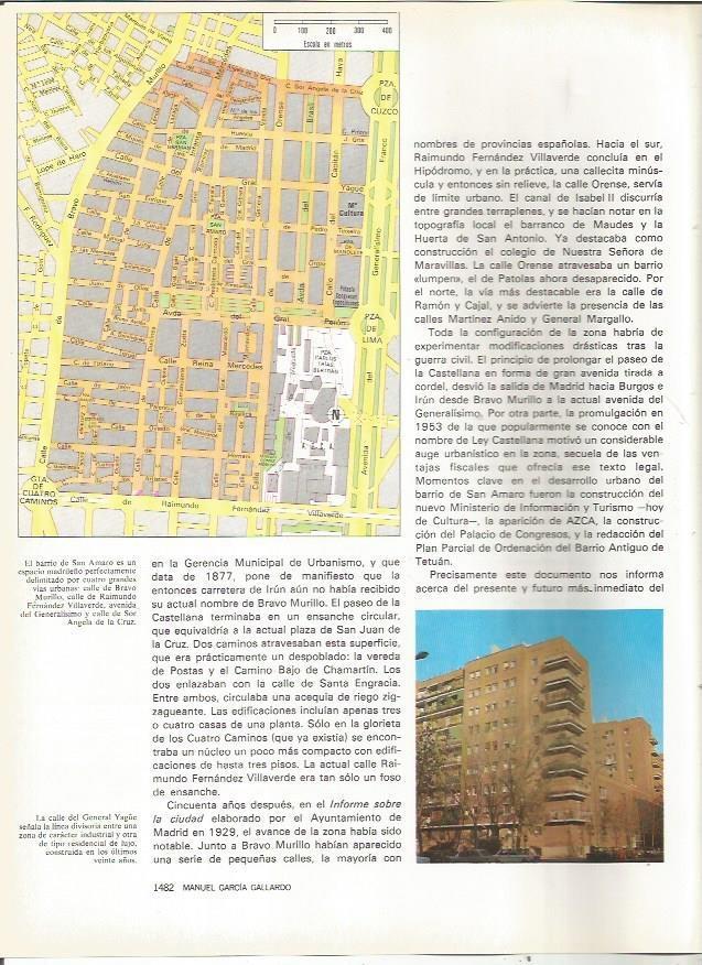 LAMINA 23589: Plano del barrio de San Amaro, Madrid