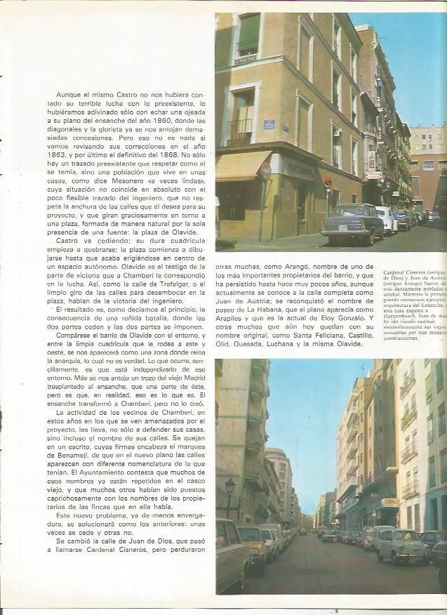 LAMINA 23552: Calles Cadernal Cisneros y Juan de Austria, Madrid