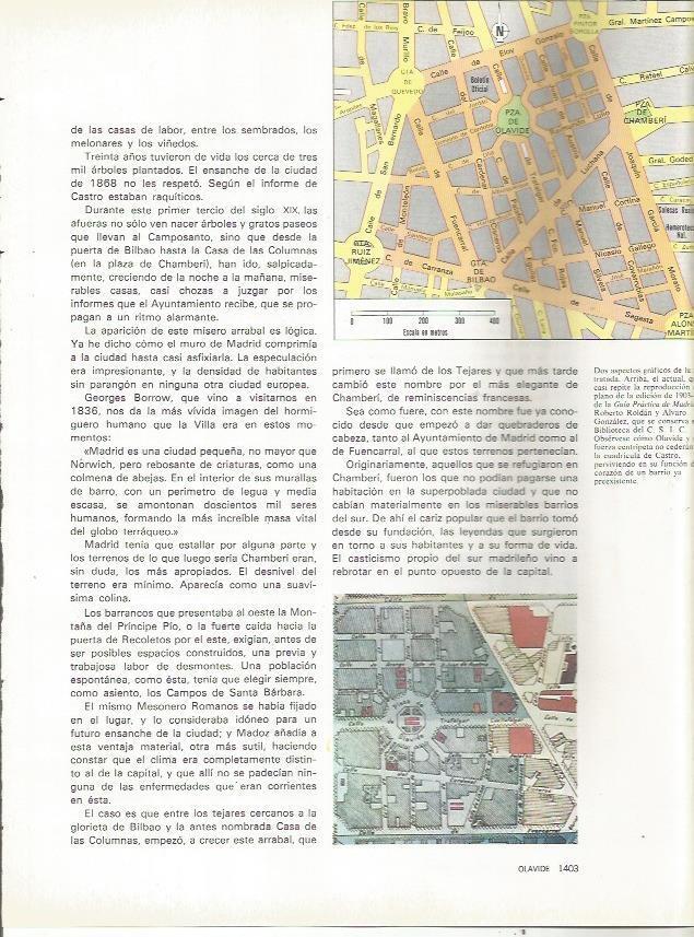 LAMINA 23550: Plano del barrio de Olavide, Madrid
