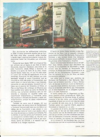 LAMINA 23557: Cine Proyecciones y calle de Hartzenbusch, Madrid