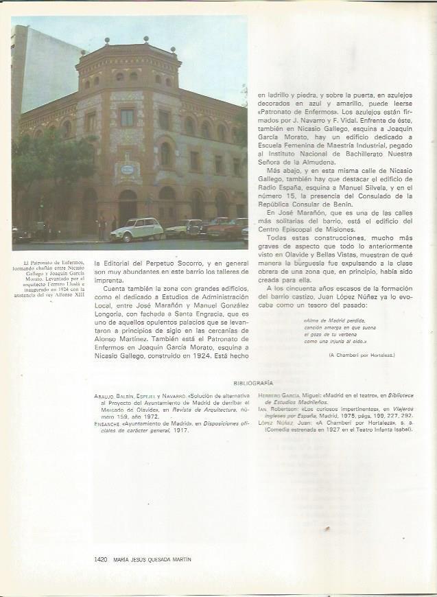 LAMINA 23558: Patronato de Enfermos, Madrid