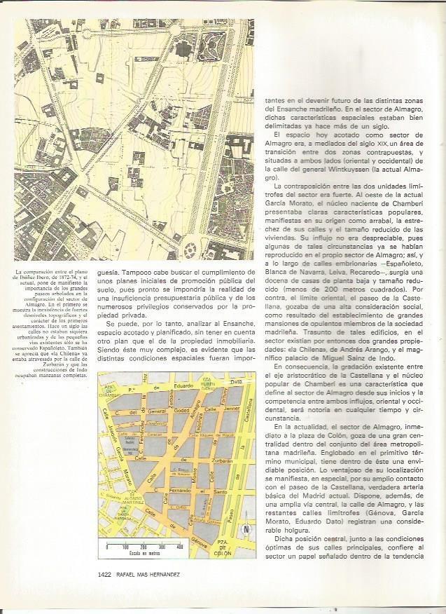 LAMINA 23559: Plano del barrio de Almagro, Madrid