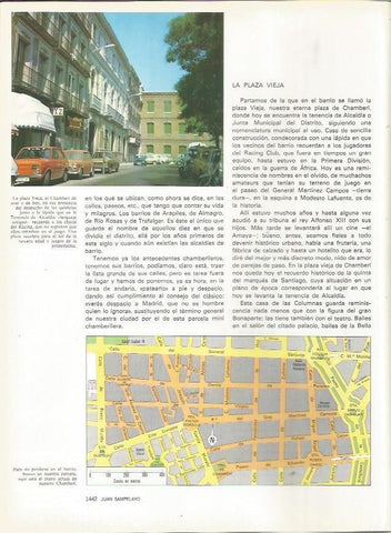 LAMINA 23569: Plano del barrio de Chamberi, Madrid