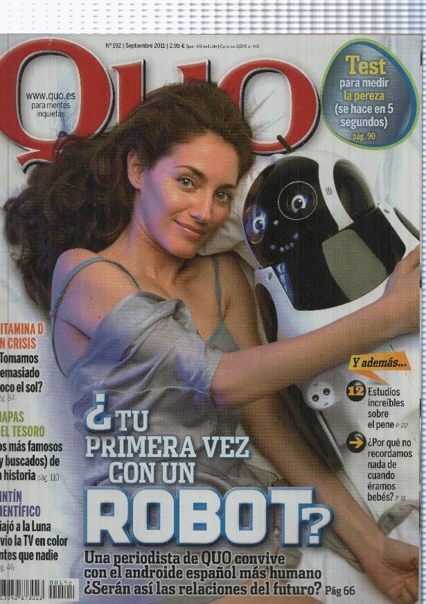 Quo numero 192, septiembre 2001: Tu primera vez con un robot