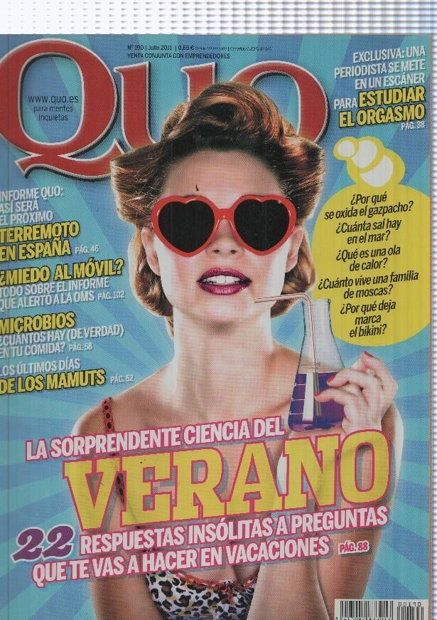 Quo numero 190, Julio 2011: La sorprendente ciencia del verano, 22 respuestas