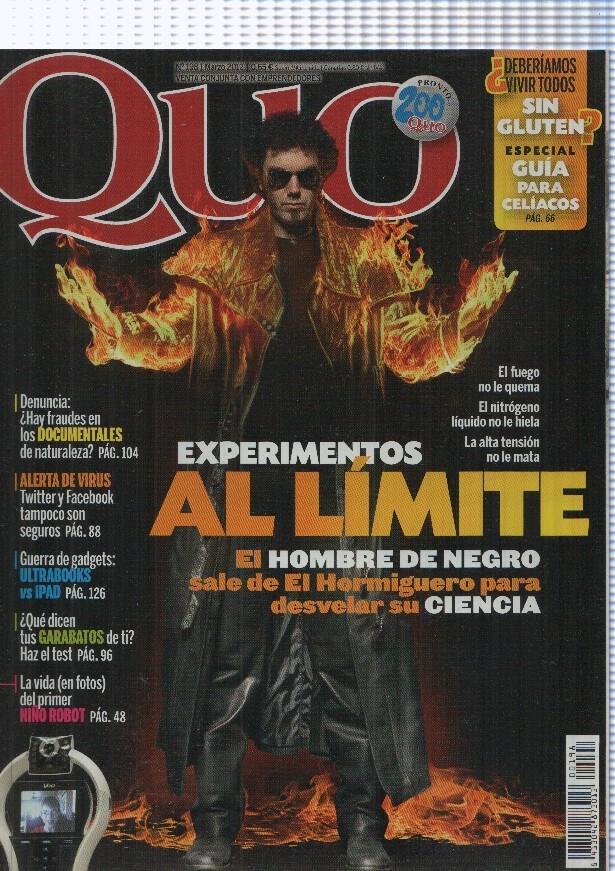 Quo numero 198, marzo 2012: Experimentos al limite- El hombre de negro sale 