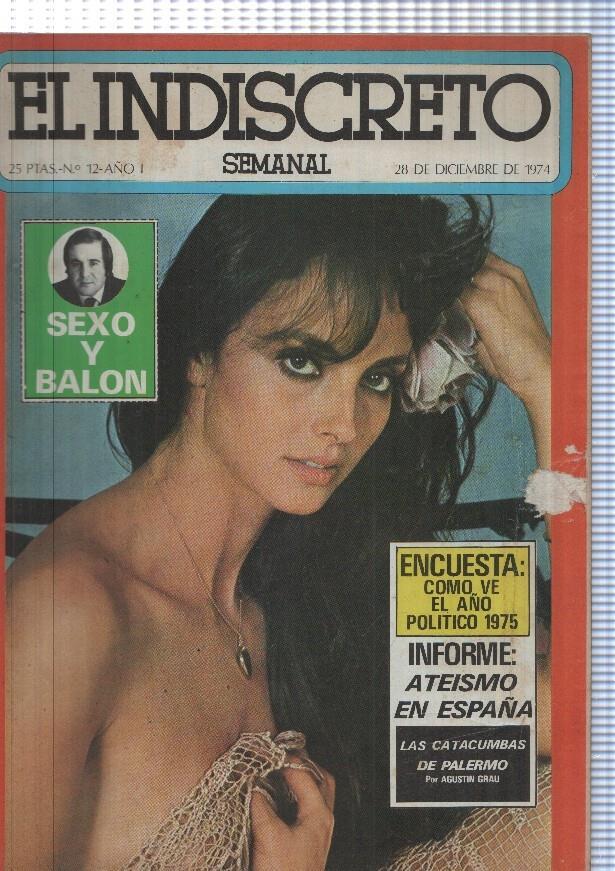 El Indiscreto numero 12, 28 diciembre 1974: Encuesta: como ve el año politico