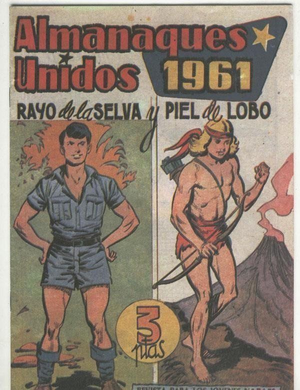 Facsimil: Rayo de la Selva y Piel de Lobo almanaque 1961