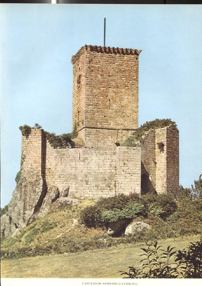 Lamina Castillos de España: Castillo de Andrade (La Coruña) 
