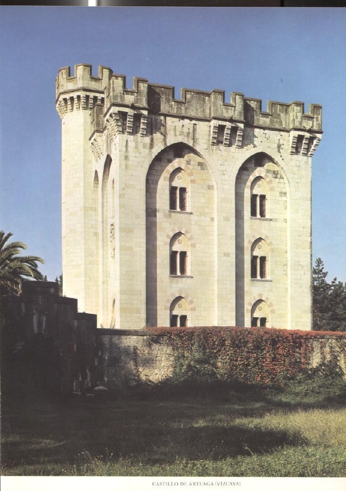 Lamina Castillos de España: Castillo de Arteaga (Vizcaya( 