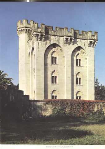 Lamina Castillos de España: Castillo de Arteaga (Vizcaya( 