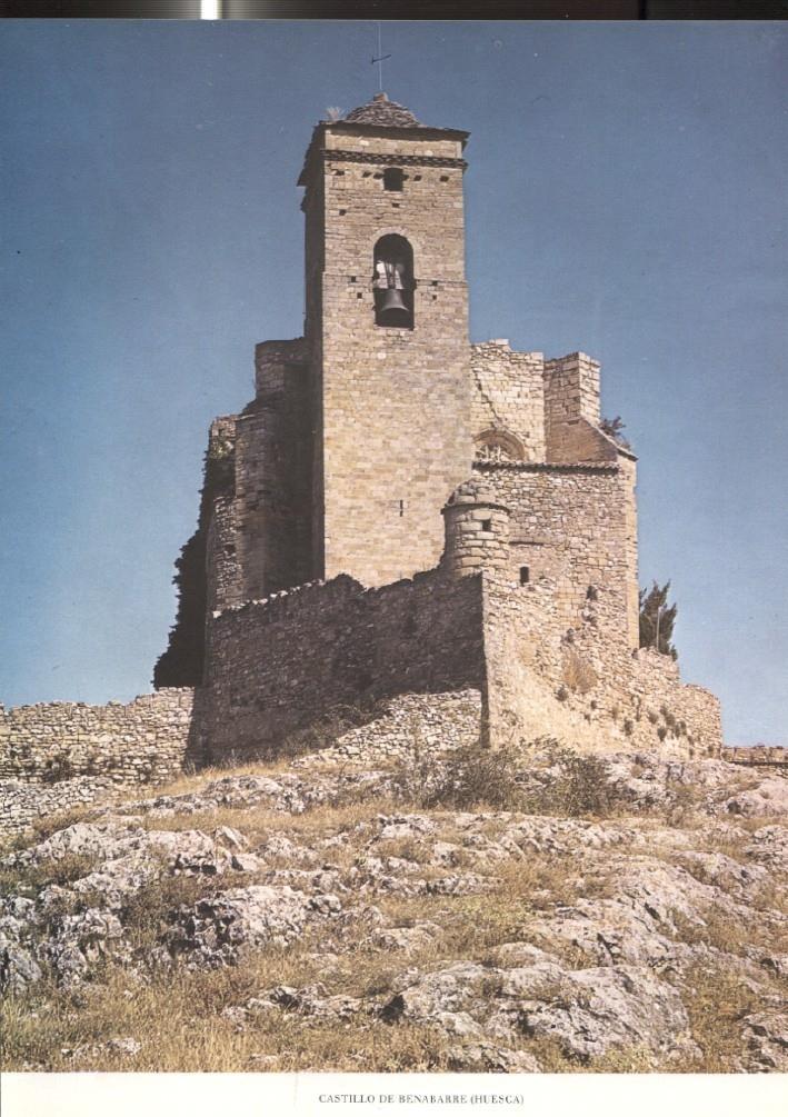 Lamina Castillos de España: Castillo de Benabarre (Huesca)