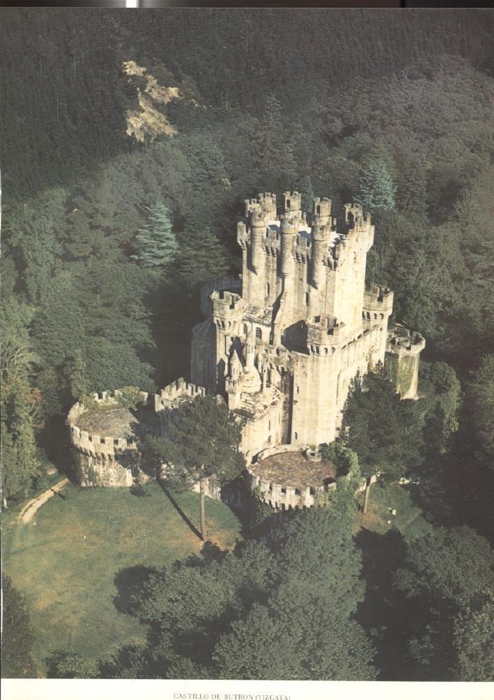 Lamina Castillos de España: Castillo de Butron (Vizcaya) 