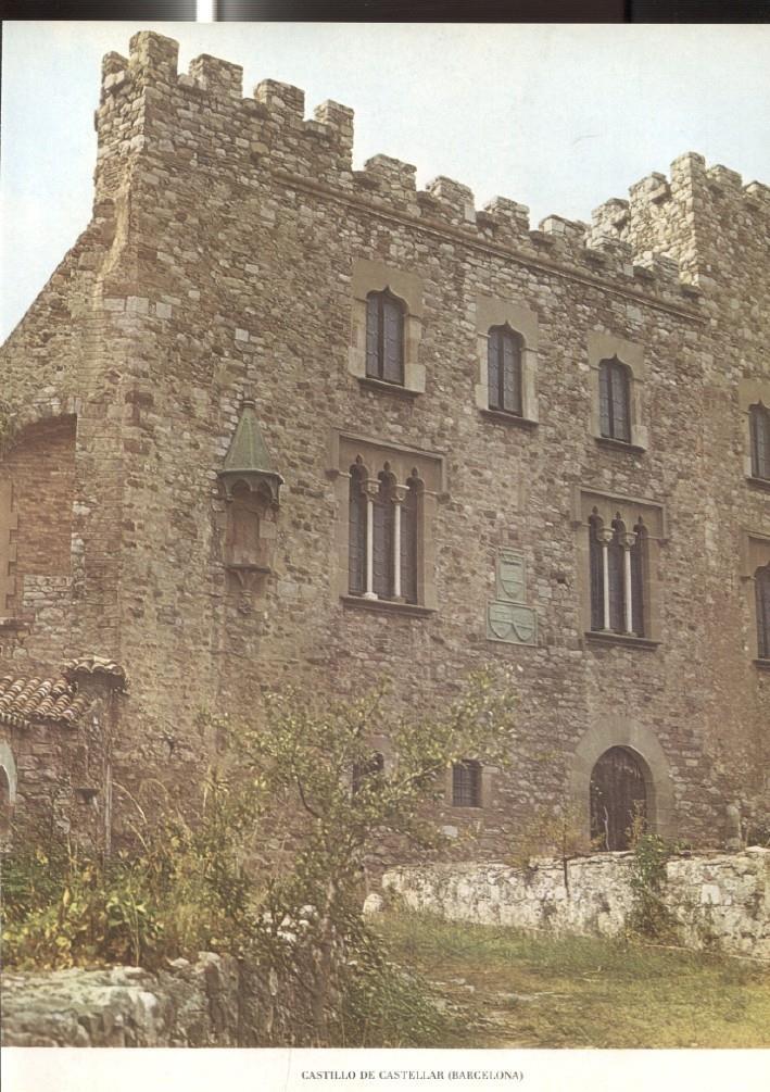 Lamina Castillos de España: Castillo de Castellar (Barcelona)
