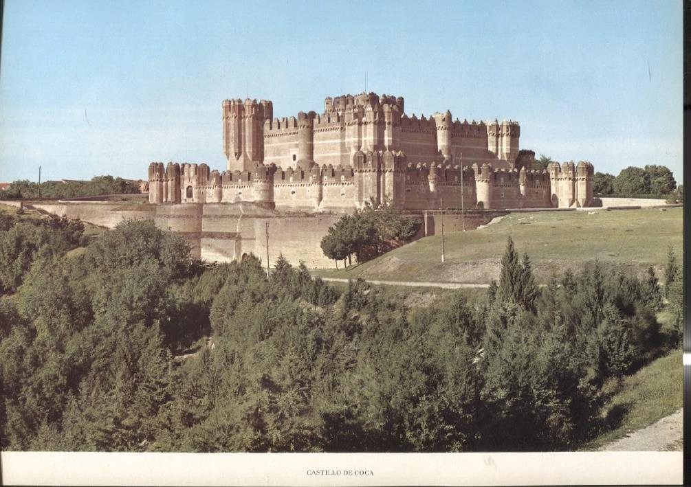 Lamina Castillos de España: Castillo de Coca (Segovia) 