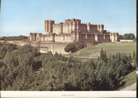 Lamina Castillos de España: Castillo de Coca (Segovia) 