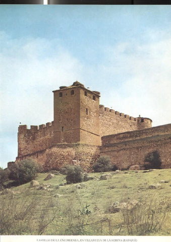 Lamina Castillos de España: Castillo de la Encomienda en Villanueva de la Serena (Badajoz) 