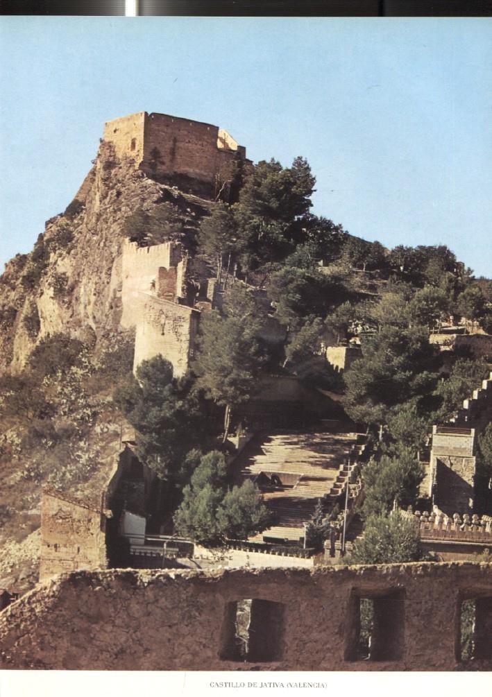 Lamina Castillos de España: Castillo de Jativa (Valencia)