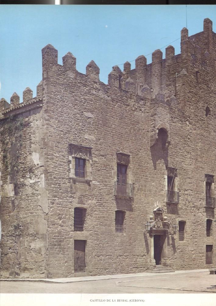 Lamina Castillos de España: Castillo de la Bisbal (Gerona)