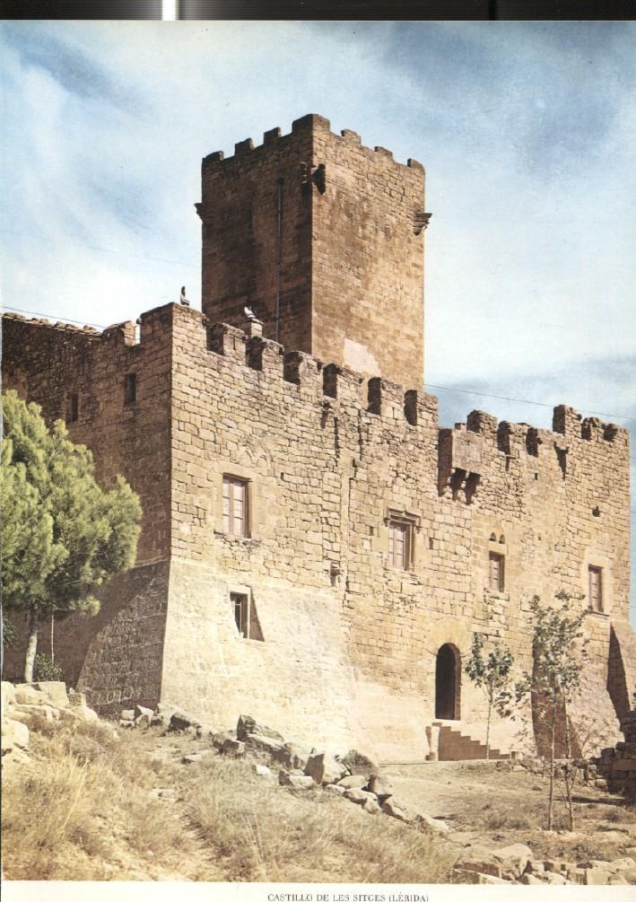 Lamina Castillos de España: Castillo de Les Sitges (Lerida)