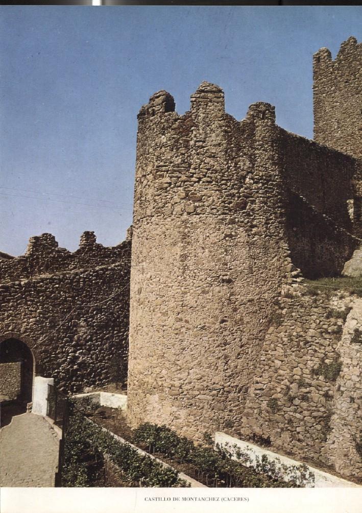 Lamina Castillos de España: Castillo de Montanchez (Caceres)