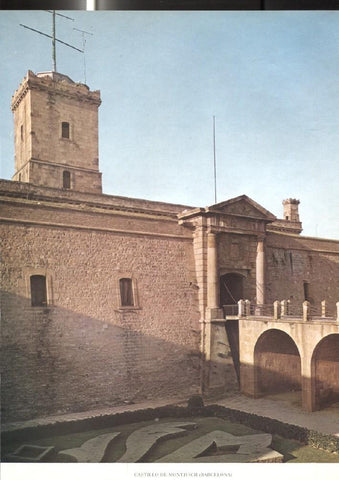 Lamina Castillos de España: Castillo de Montjuich (Barcelona)