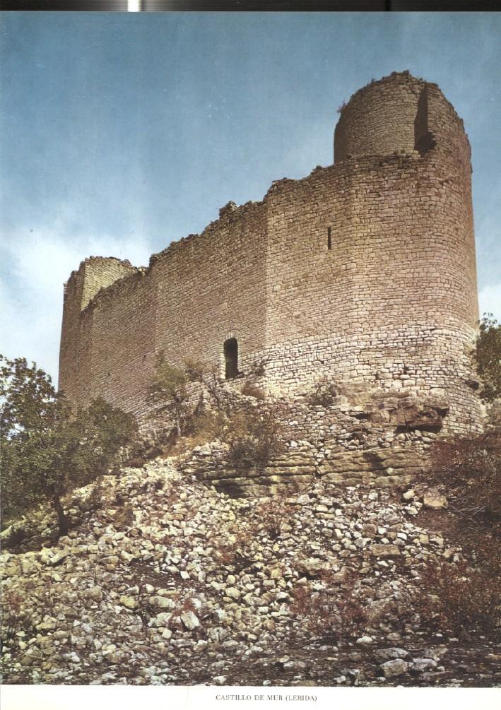Lamina Castillos de España: Castillo de Mur (Lerida)