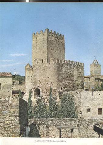 Lamina Castillos de España: Castillo de Peratallada (Gerona)