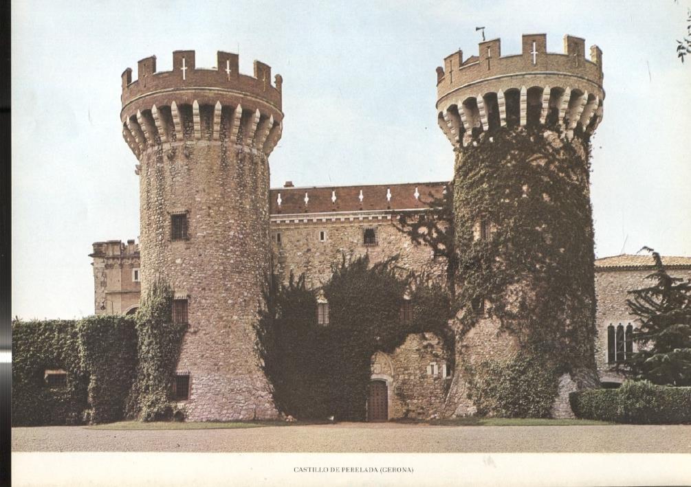Lamina Castillos de España: Castillo de Perelada (Gerona)