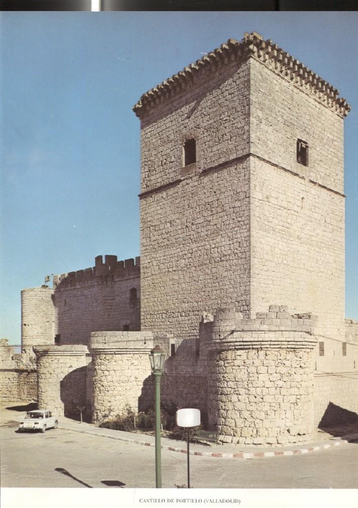 Lamina Castillos de España: Castillo de Portillos (Valladolid)