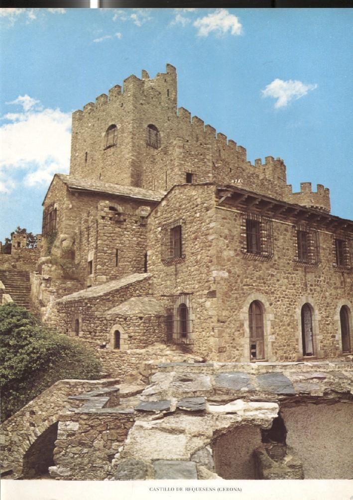 Lamina Castillos de España: Castillo de Requesens (Gerona)