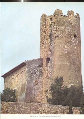 Lamina Castillos de España: Castillo de San Pedro de Ribas (Barcelona)