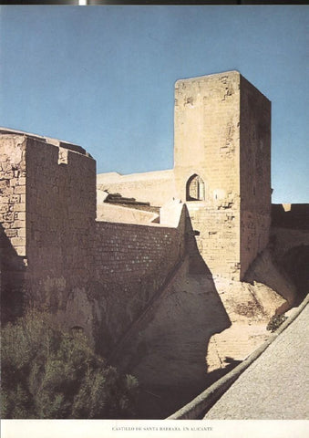 Lamina Castillos de España: Castillo de Santa Barbara (Alicante)