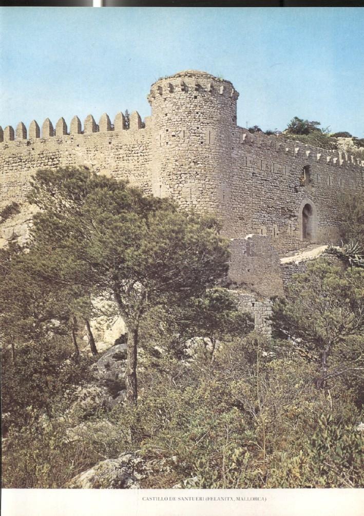 Lamina Castillos de España: Castillo de Santueri (Felanitx, Mallorca)