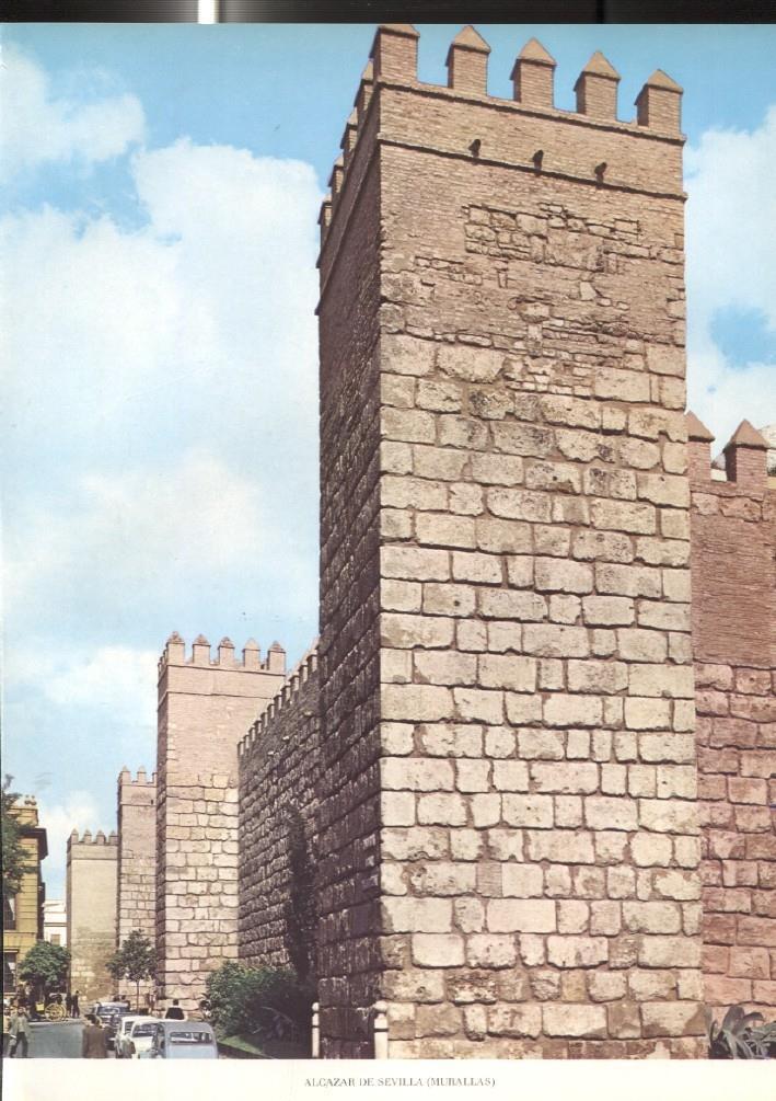 Lamina Castillos de España: Murallas del Alcazar de Sevilla