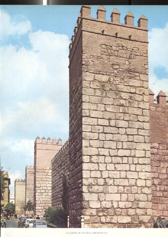 Lamina Castillos de España: Murallas del Alcazar de Sevilla