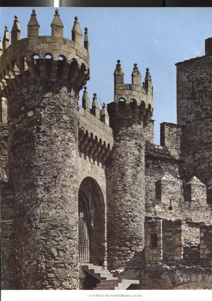 Lamina Castillos de España: Castillo de Ponferrada (Leon)