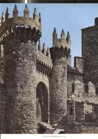 Lamina Castillos de España: Castillo de Ponferrada (Leon)
