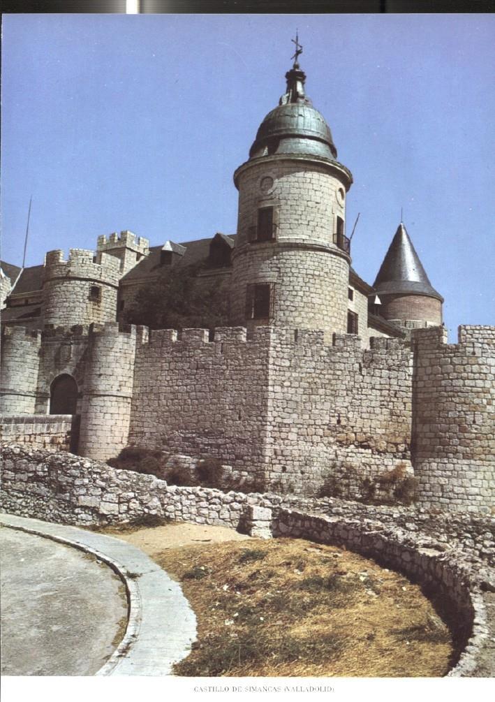 Lamina Castillos de España: Castillo de Simancas (Valladolid)