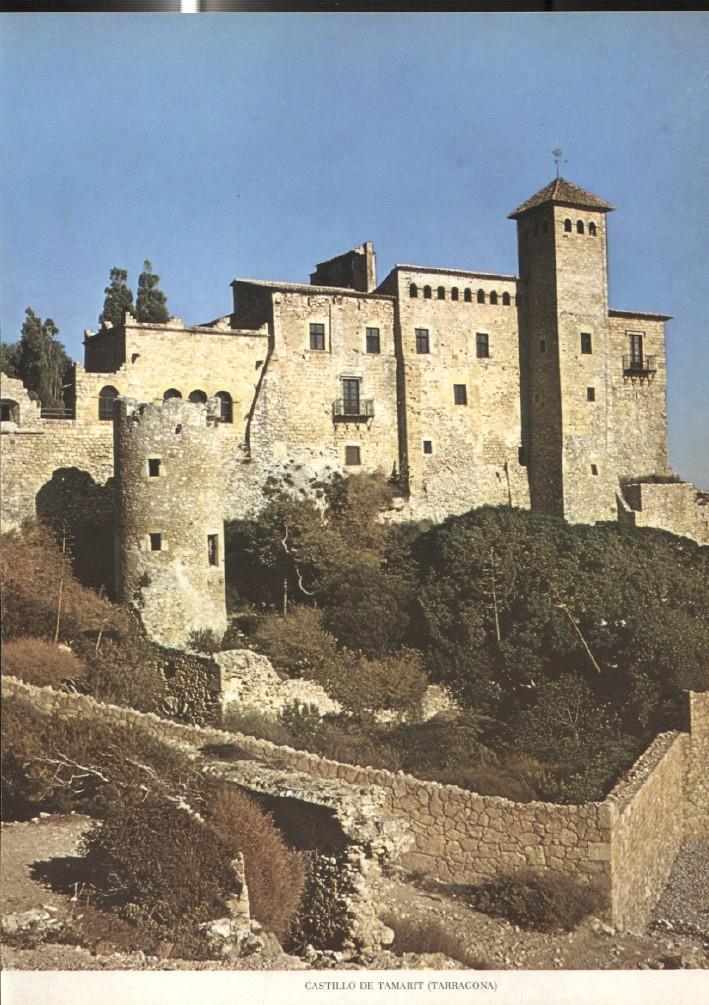 Lamina Castillos de España: Castillo de Tamarit (Barcelona)
