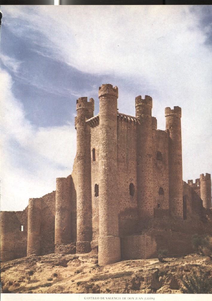 Lamina Castillos de España: Castillo de Valencia de Don Juan (Leon)