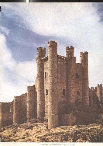 Lamina Castillos de España: Castillo de Valencia de Don Juan (Leon)