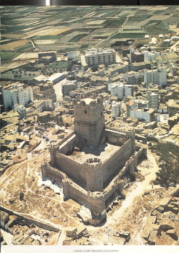 Lamina Castillos de España: Castillo de Villena (Alicante)