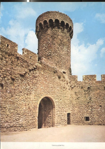 Lamina Castillos de España: Castillo de Tossa (Gerona)