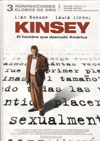 Caratula cine: KINSEY el hombre que desnudo America