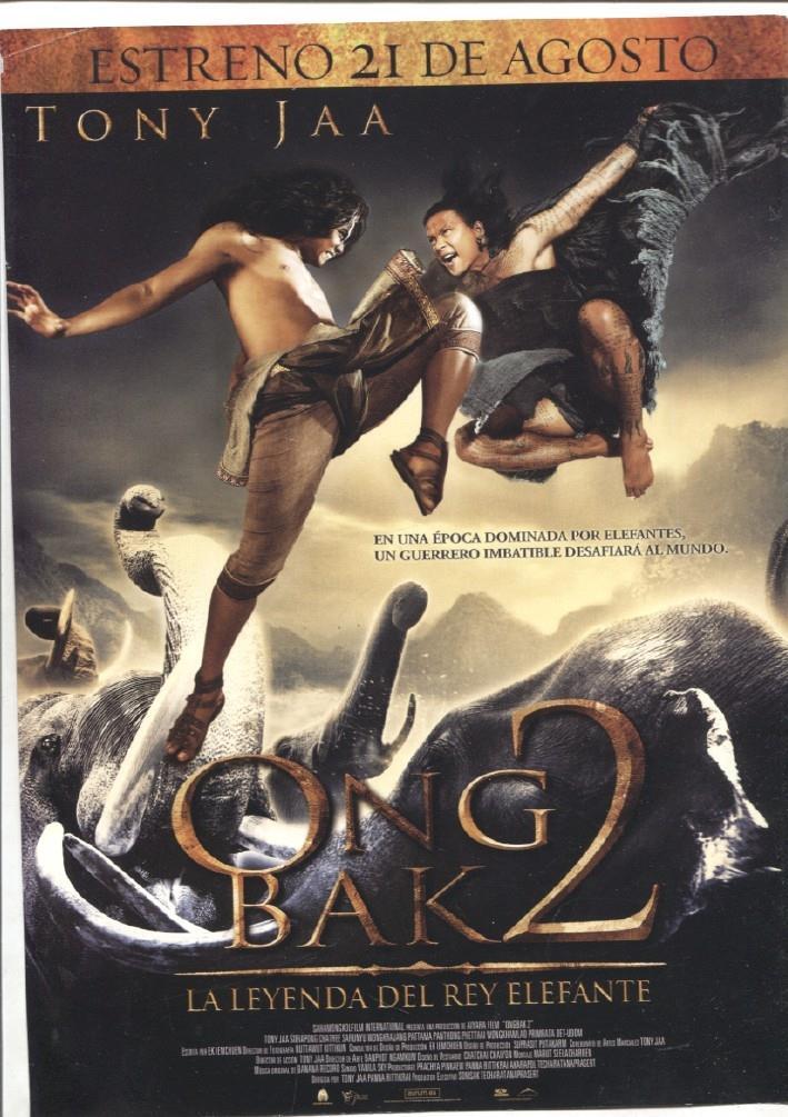 Caratula cine: Ong Bak 2: la leyenda del rey elefante