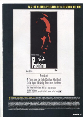 Caratula cine: El Padrino