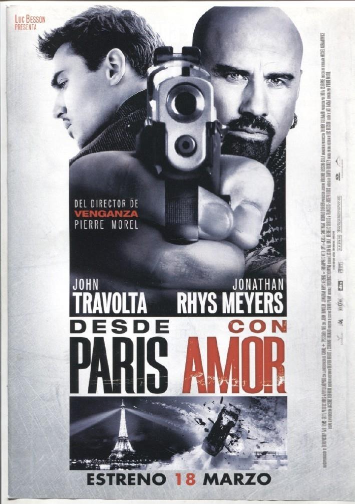 Caratula cine: Desde Paris con amor