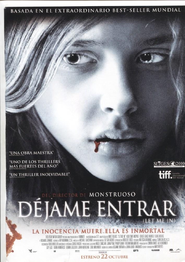 Caratula cine: Dejame entrar (Let me in)
