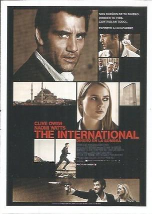 Miniposter 0649: The International, Dinero en la sombra